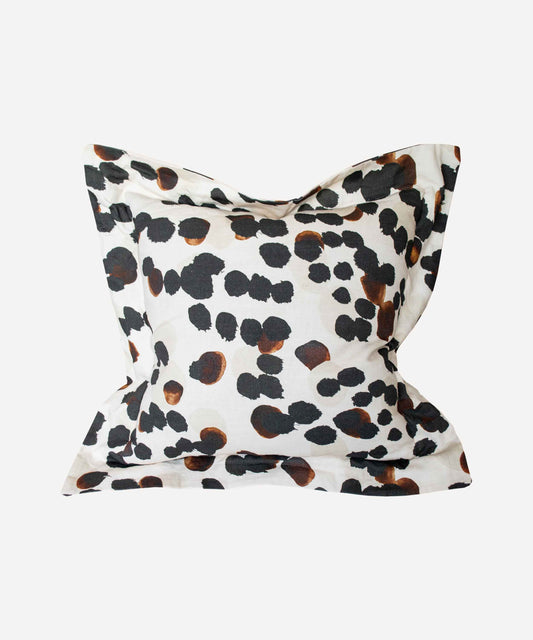 Leopard Spot Slouchy Cushion Cream