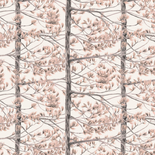 Saffron Fir Trees Fabric Pale Pink/Blush