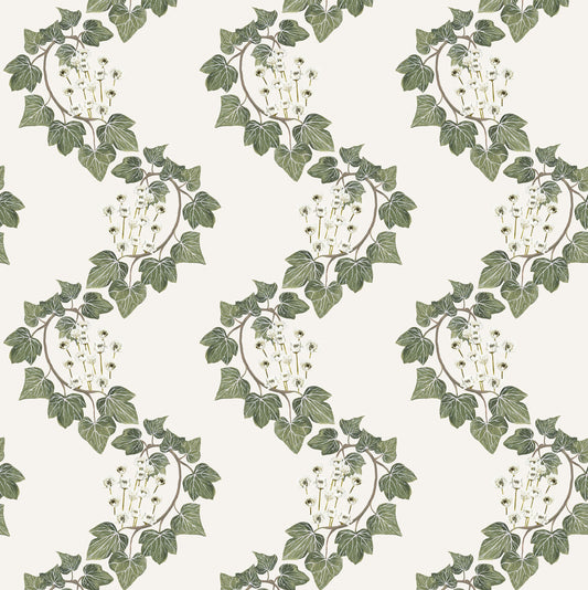Folklore Ivy Chain Fabric Ivory