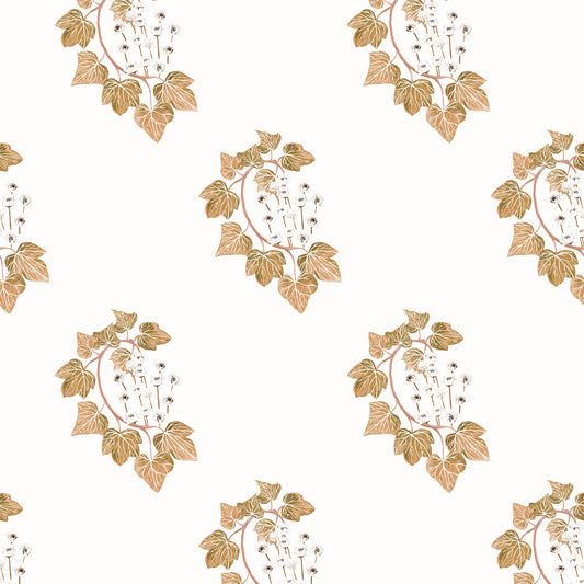 Ivy All Over Print Amber/Cream